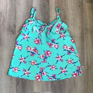 3 for $20 Lily Morgan tank top floral teal adjustable straps